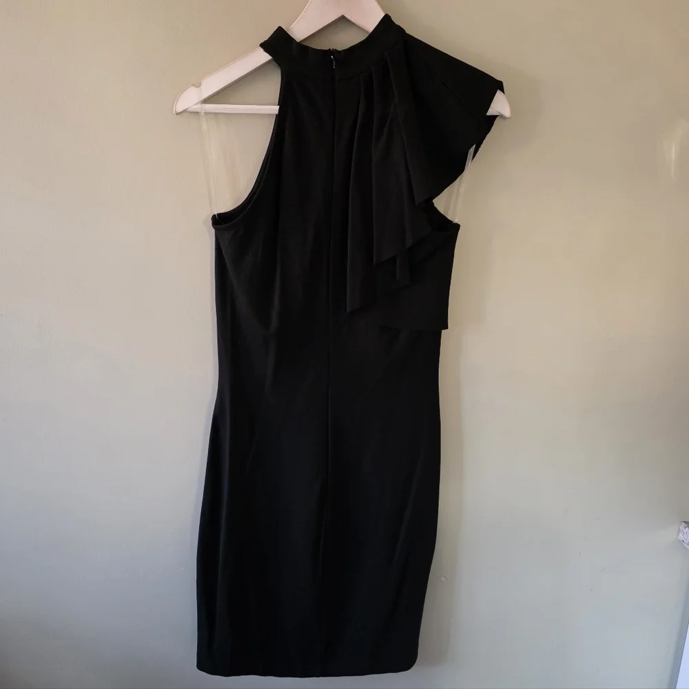 Lulus L Modern Feminine Classic Formal Wedding Guest Cocktail One Shoulder Dress - Picture 10 of 14